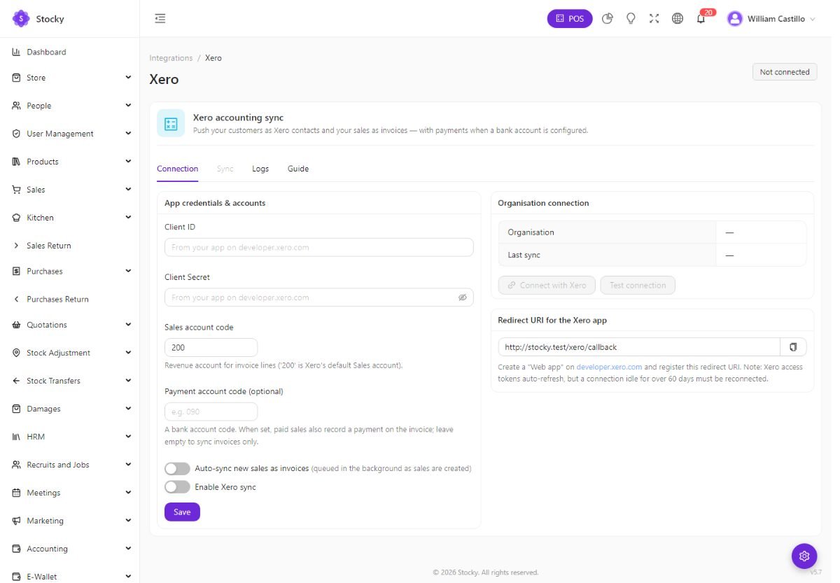 Xero integration