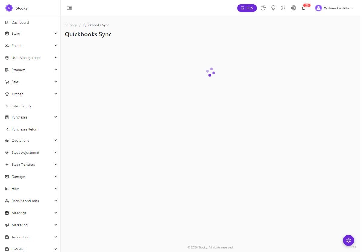 QuickBooks sync