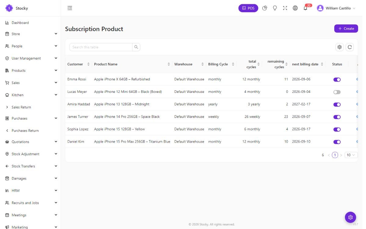 Subscriptions