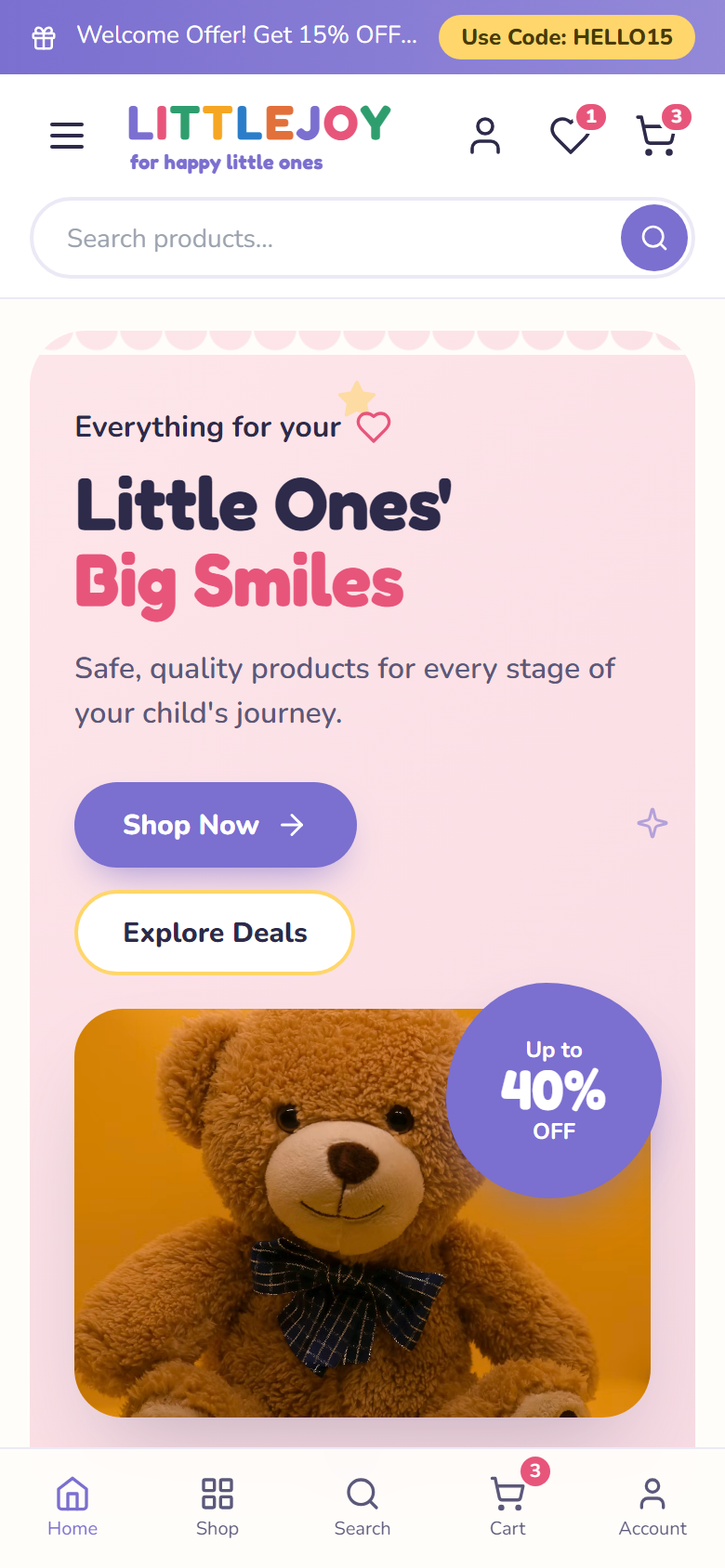 Toys theme on a phone